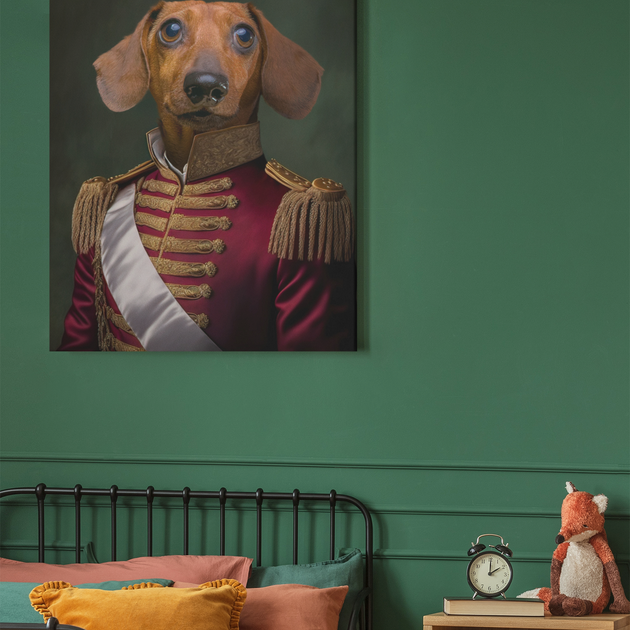 Royal Paws: Custom Regal Prince Pet Portrait