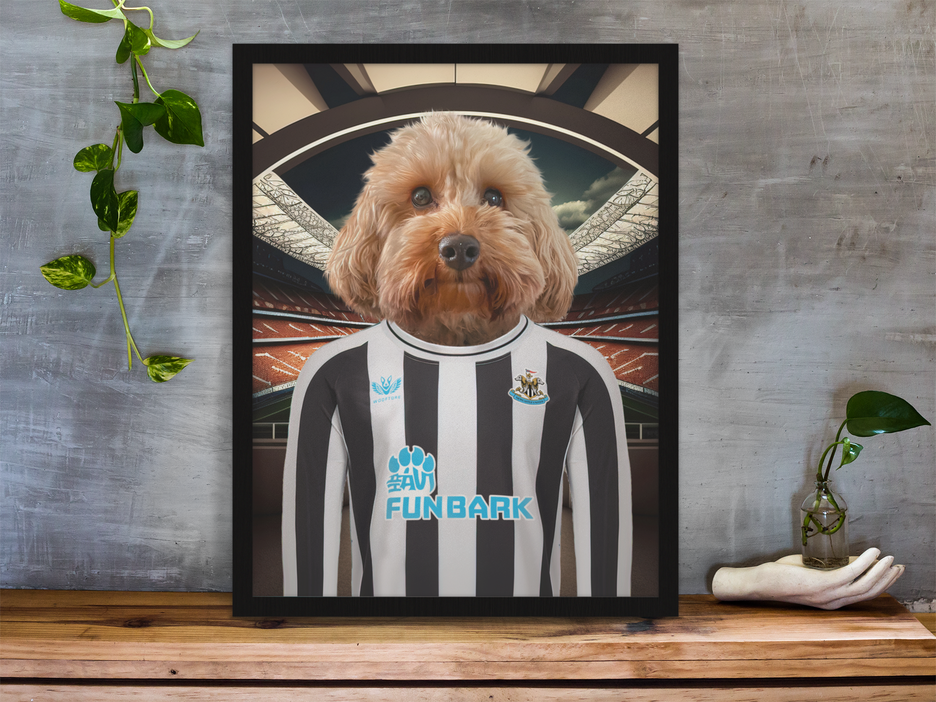 Custom Football Team Print of Your Pet - Any Team - Specially Designed