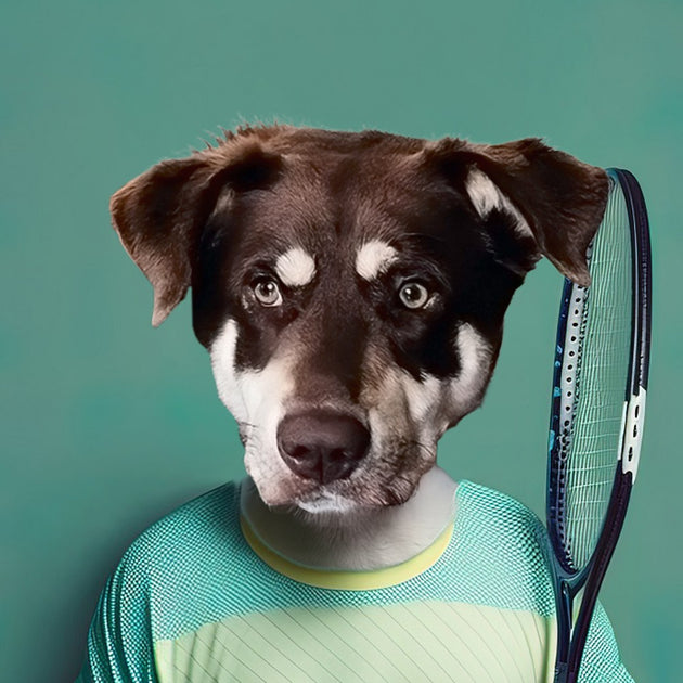 Game, Set, Purr-fect: Custom Pet Print Tennis Player