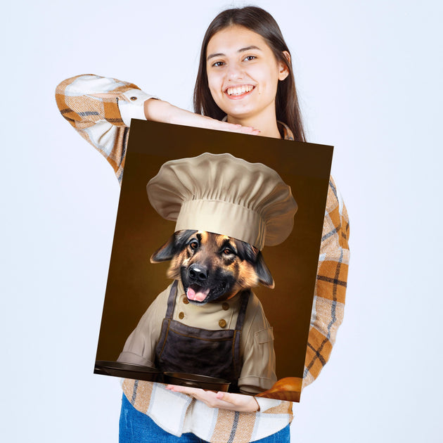 Culinary Zen: Custom Chef Baker Pet Portrait - Infuse Your Pet's Inner Zen Master with the Art of Baking!