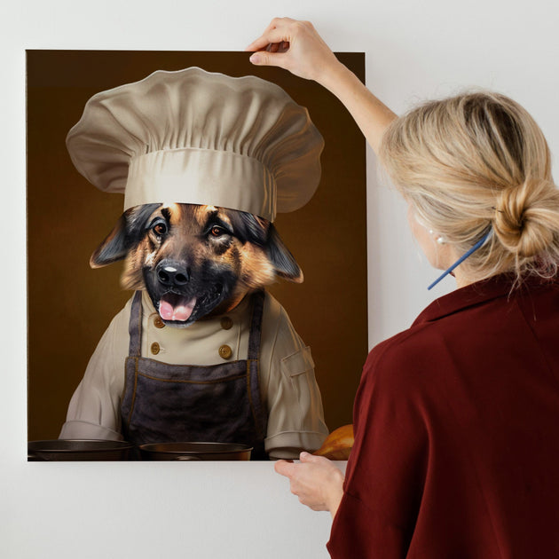 Culinary Zen: Custom Chef Baker Pet Portrait - Infuse Your Pet's Inner Zen Master with the Art of Baking!