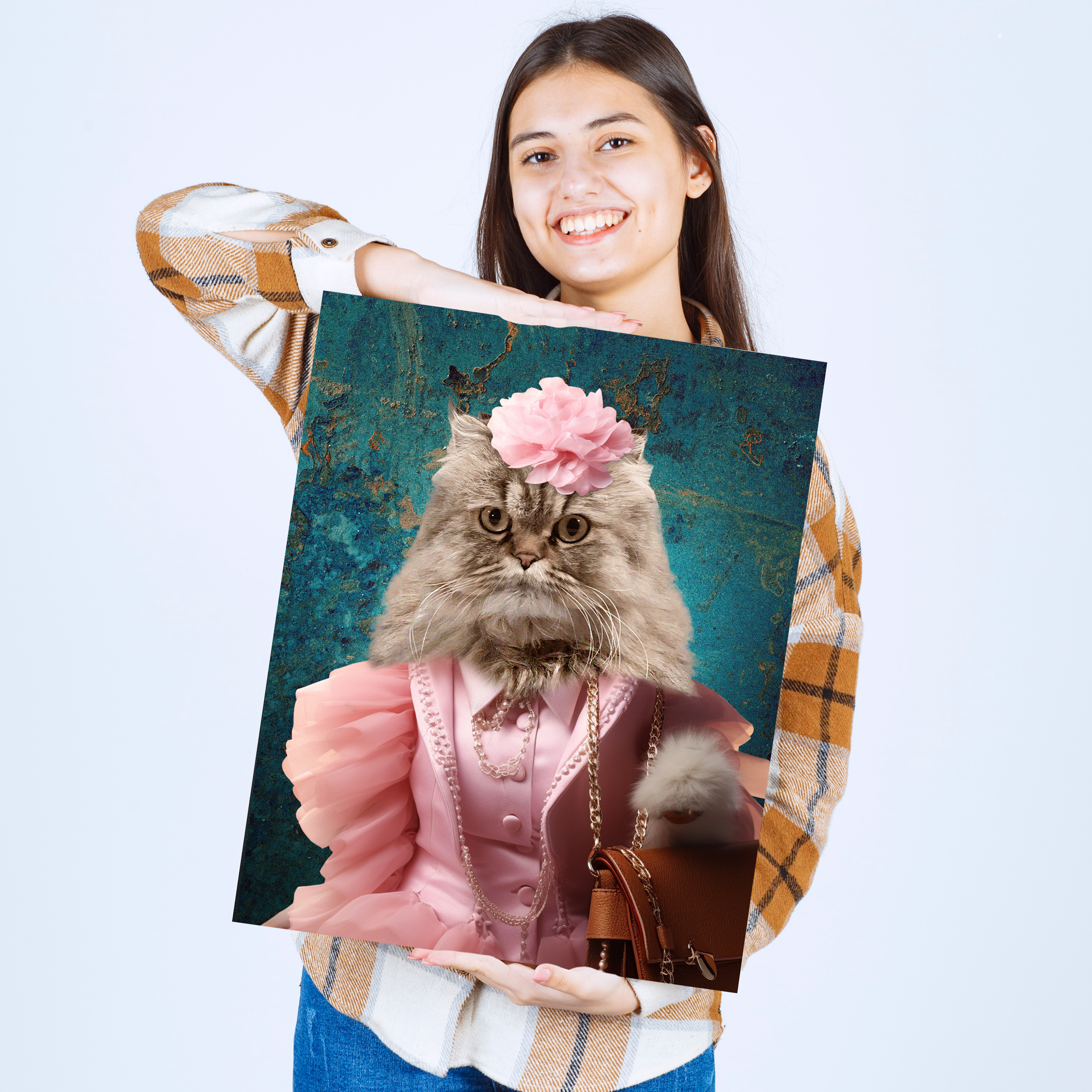 "Posh Paws"- Custom Chic Pet Portrait