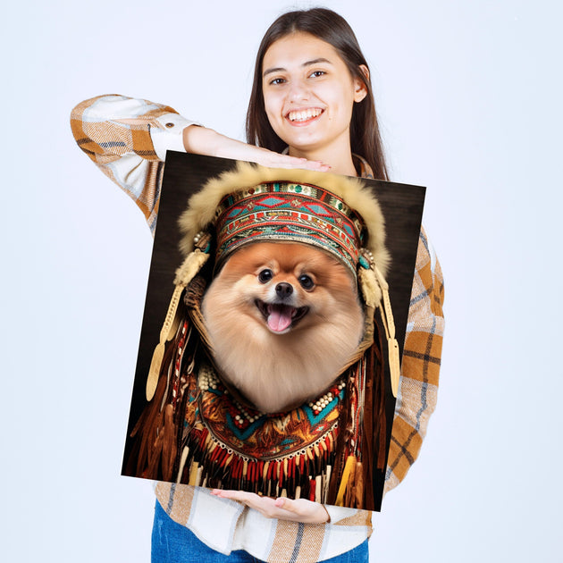 Divine Harmony: Custom Spiritual Leader Pet Portrait - Illuminate Your Pet's Inner Zen Master!