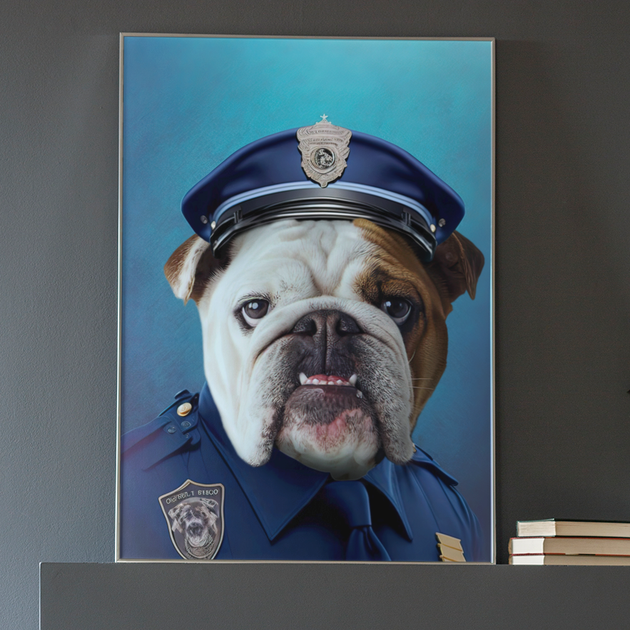 Paws of Justice : Custom NYPD Pet Portrait
