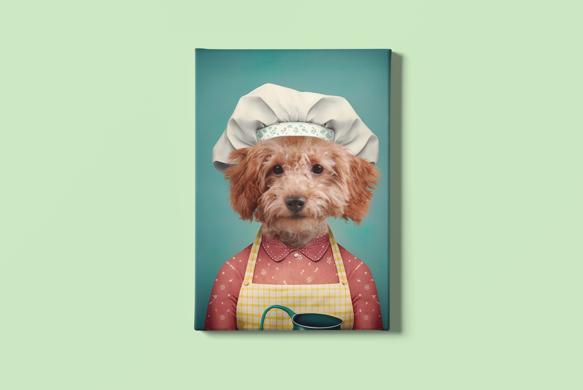 Homely Hounds: Custom Housewife Pet Portrait