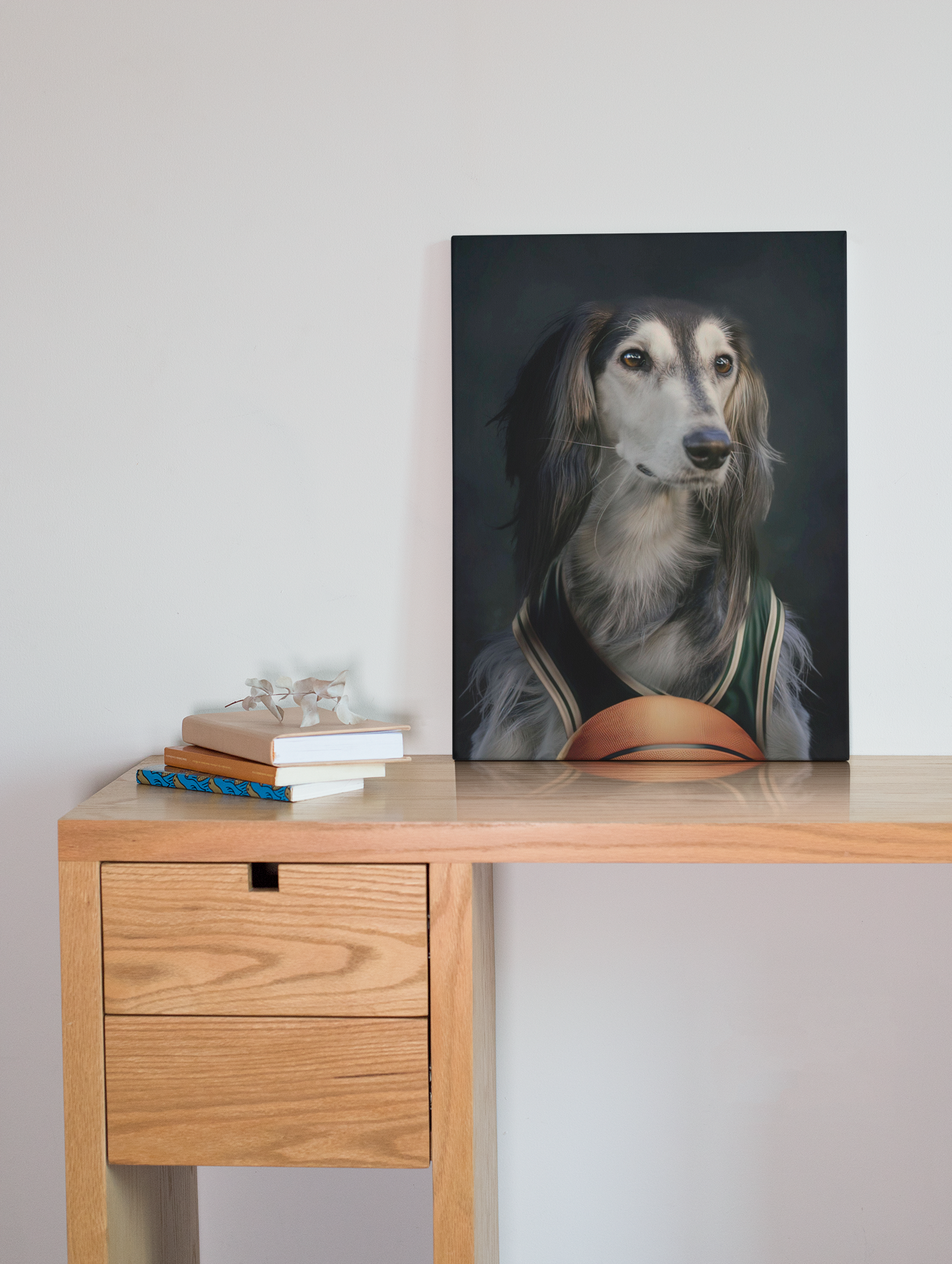 Slam Dunk Paws: Custom Basketball Player Pet Portrait