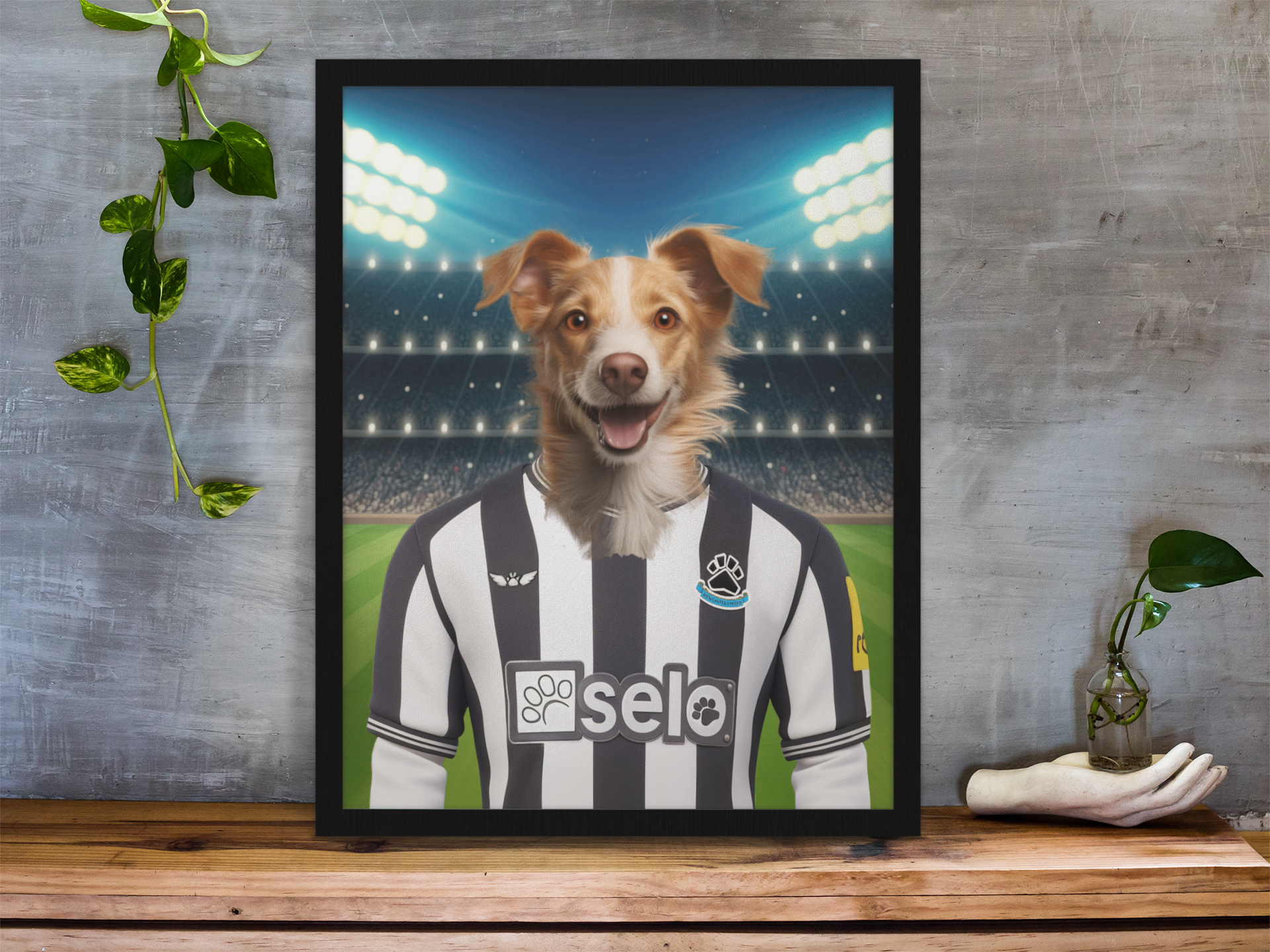 Custom Football Team Print of Your Pet - Any Team - Specially Designed