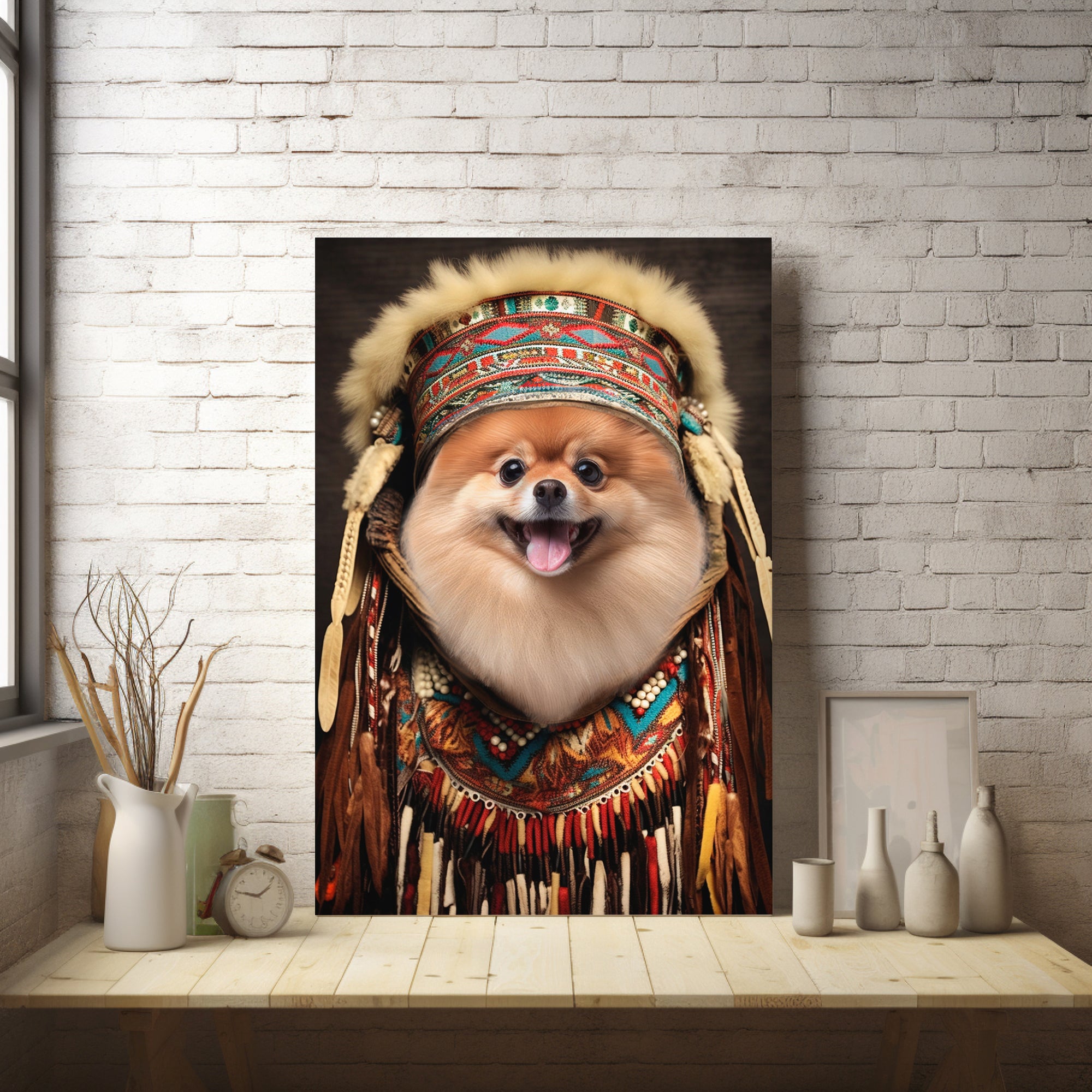 Divine Harmony: Custom Spiritual Leader Pet Portrait - Illuminate Your Pet's Inner Zen Master!