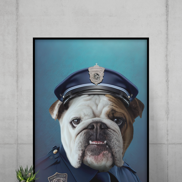 Paws of Justice : Custom NYPD Pet Portrait