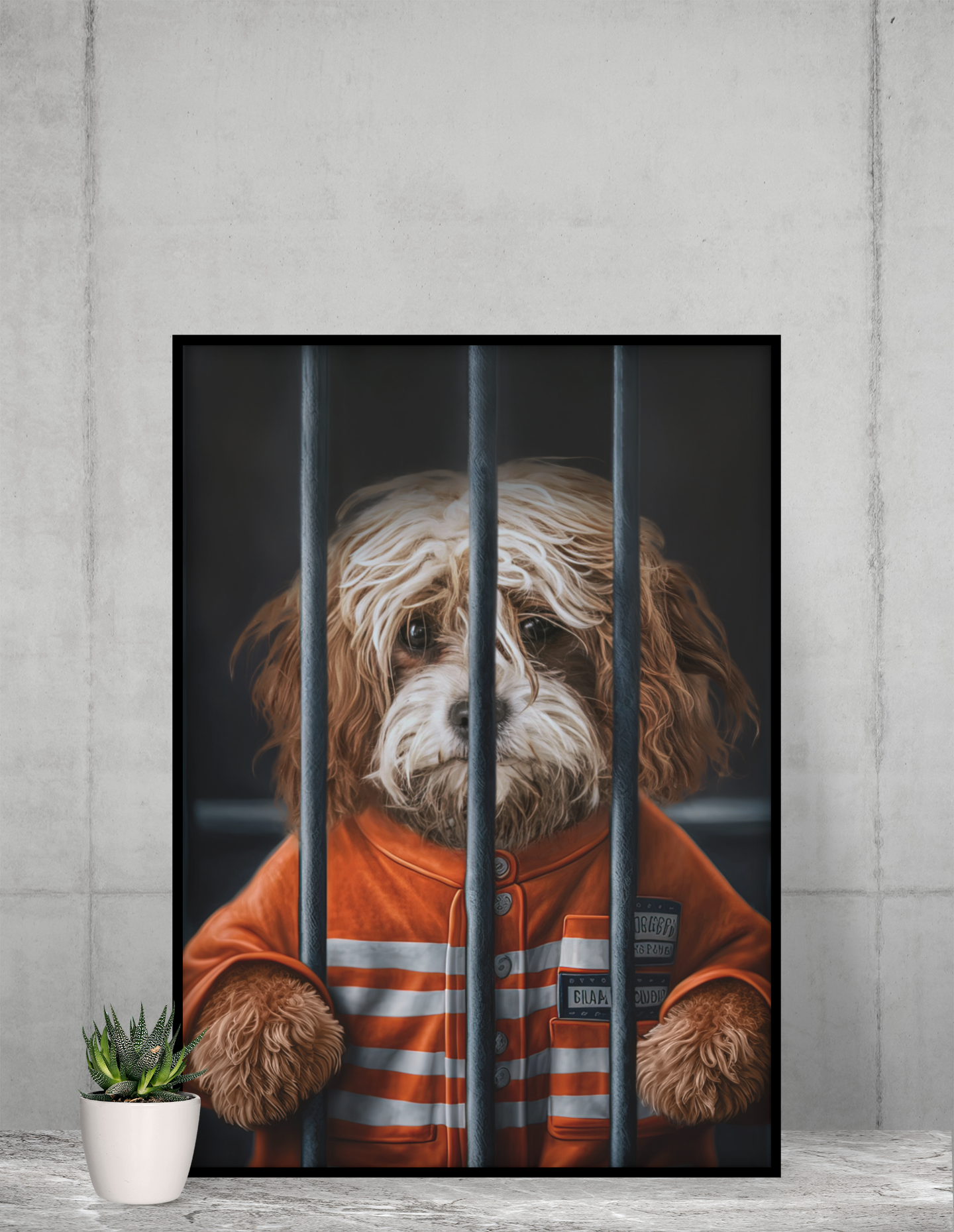 Rogue Rascals: Custom Jail Inmate Pet Portrait