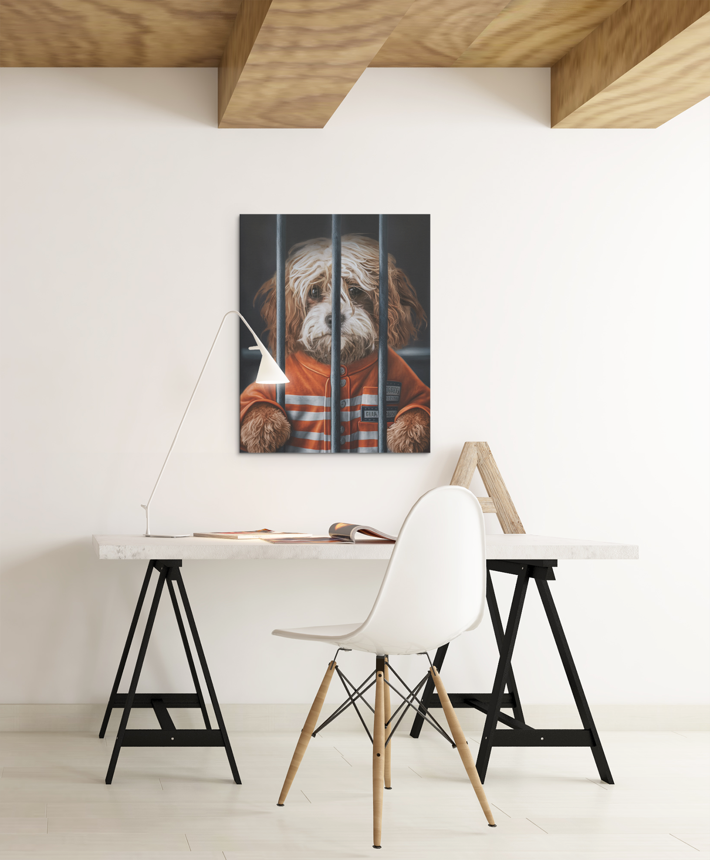 Rogue Rascals: Custom Jail Inmate Pet Portrait