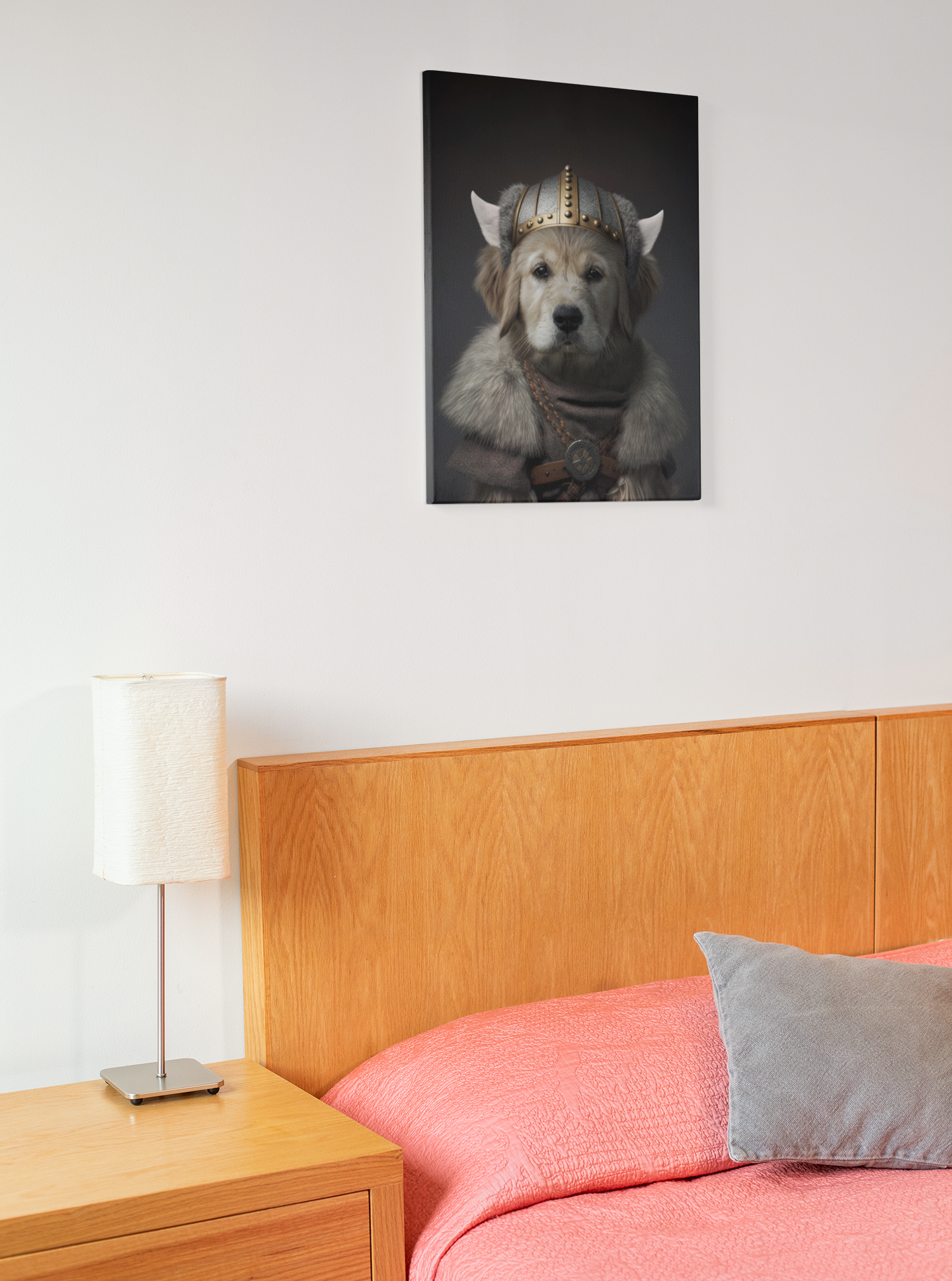 Viking Valor: Custom Pet Warrior Portrait