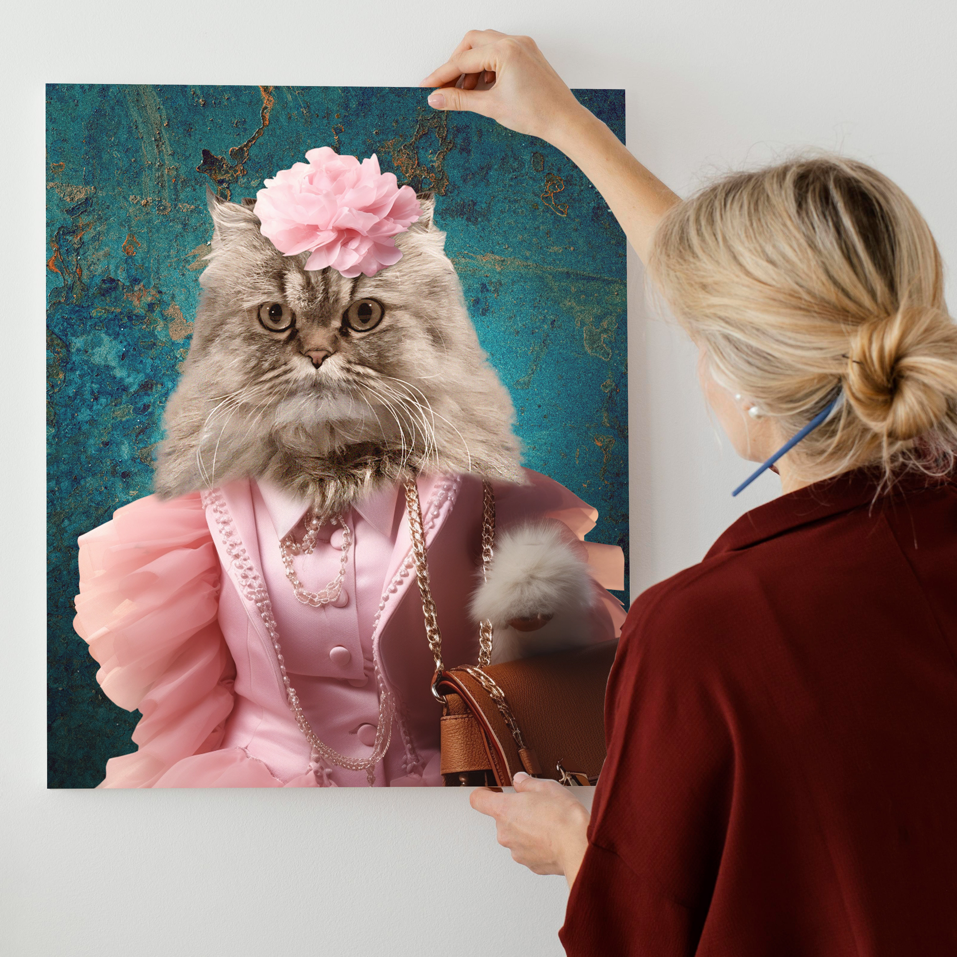 "Posh Paws"- Custom Chic Pet Portrait